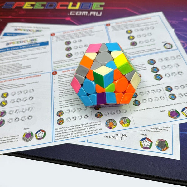 How To Solve a MEGAMINX Beginners Guide PDF DOWNLOAD Digital Download SPEEDCUBE.COM.AU 