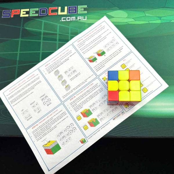 3x3 Last Layer CFOP Foundation Solution | Print Friendly PDF Download Digital Download SPEEDCUBE.COM.AU 